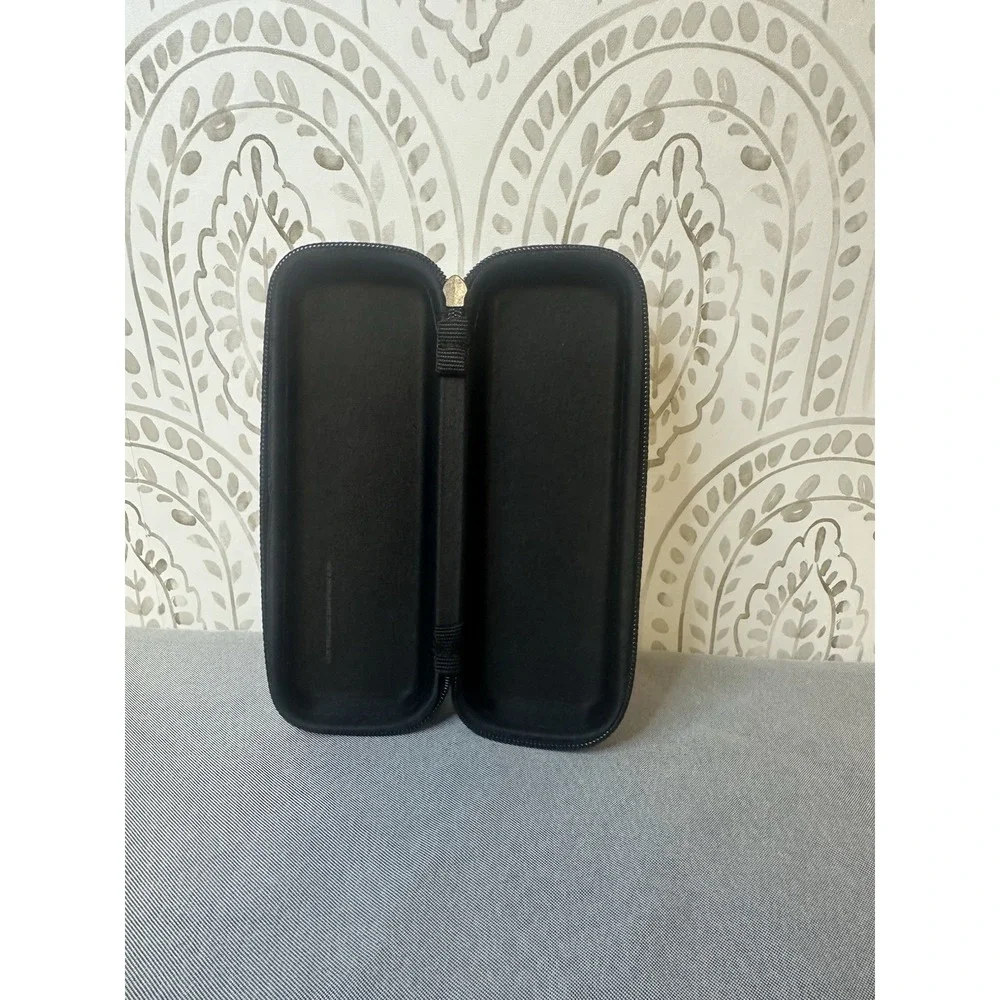 Converse Eyeglass Case Semi Hard‎ Case with Zipper Closure Color Black 6.5